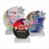 82008 Color Crystal Glass Star Awards