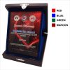 82140 Wooden Songket Box With Crystal Glass