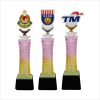 82294 Color Crystal Glass Awards with Acrylic